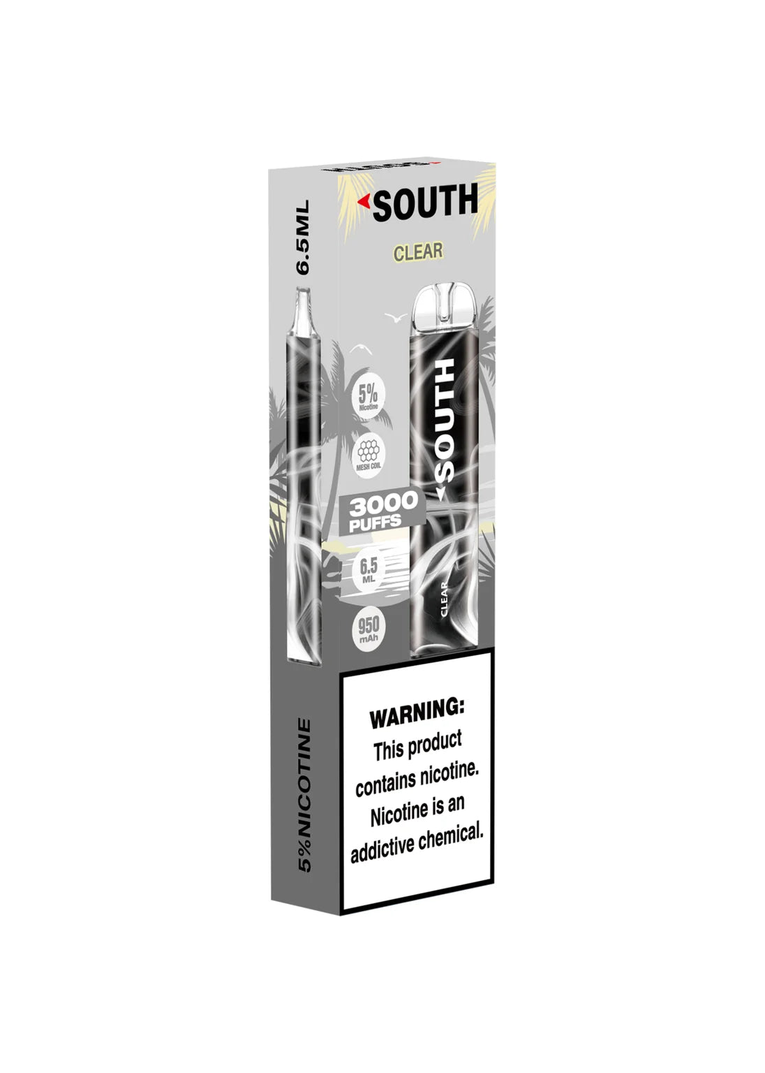 south powered by north 3000 puffs disposable vape South 3000 Clear