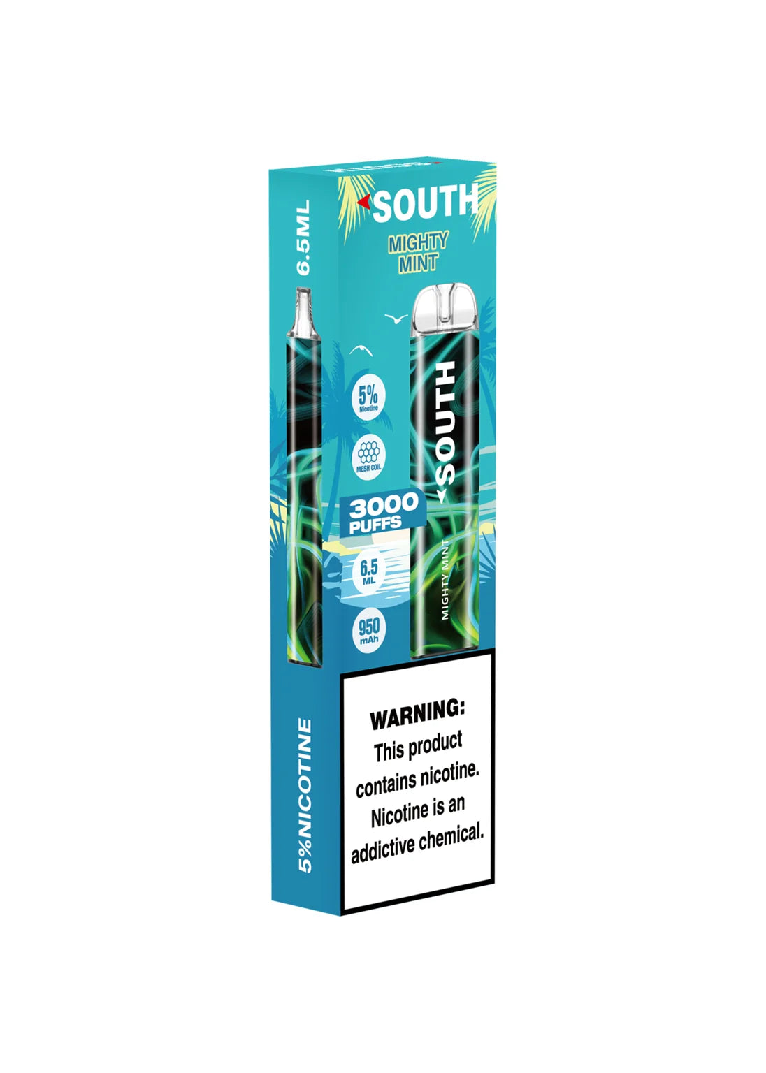 south powered by north 3000 puffs disposable vape South 3000 Mighty Mint