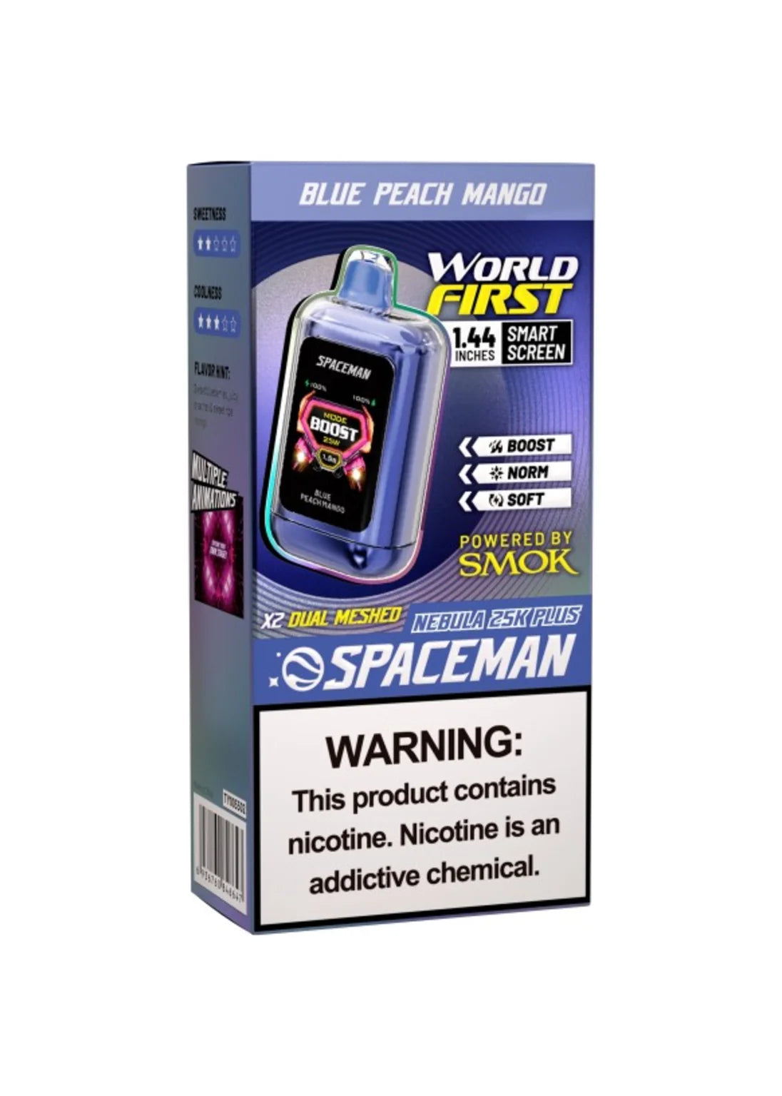 SMOK Spaceman Nebula 25K Plus Blue Peach Mango