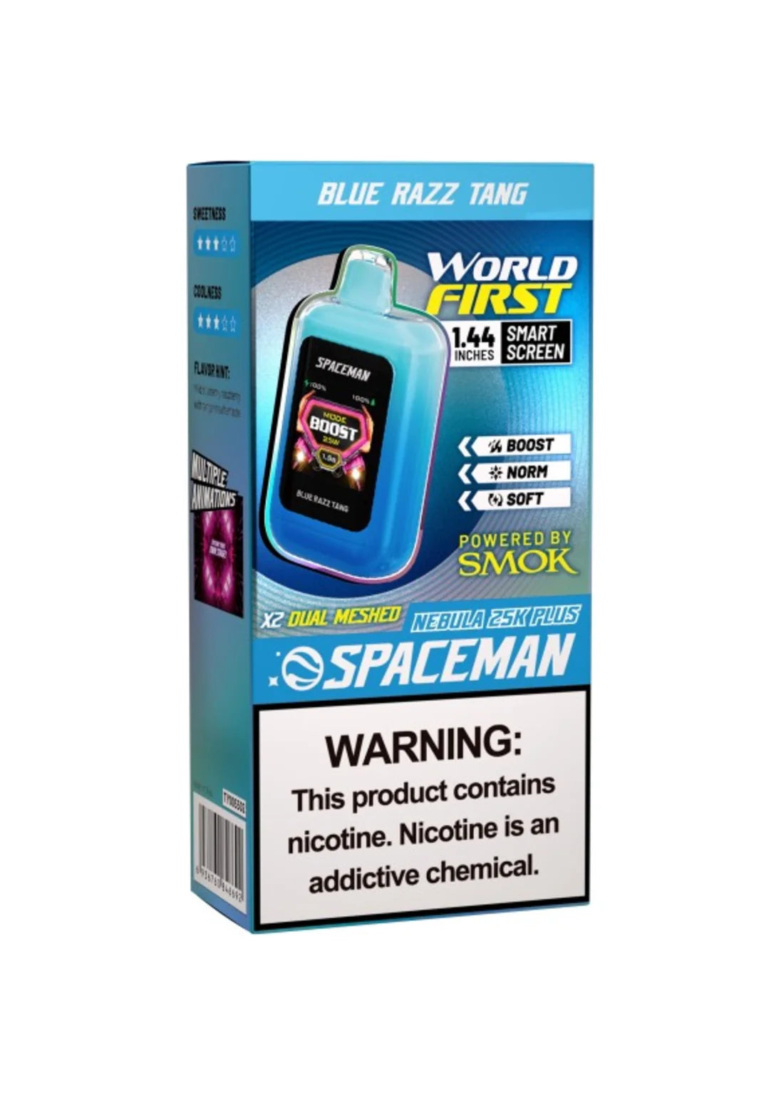 SMOK Spaceman Nebula 25K Plus Blue Razz Tang