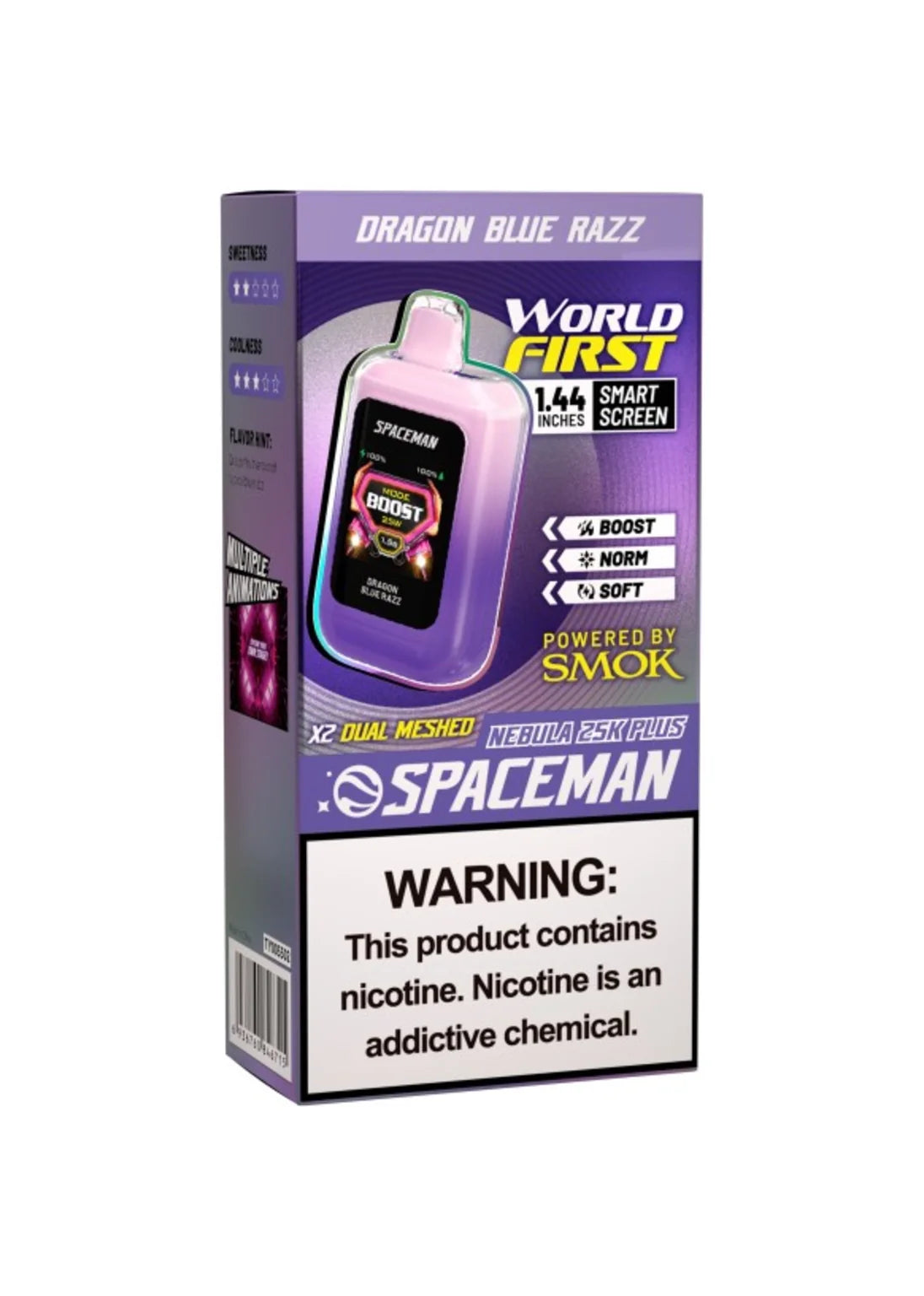 SMOK Spaceman Nebula 25K Plus Dragon Blue Razz