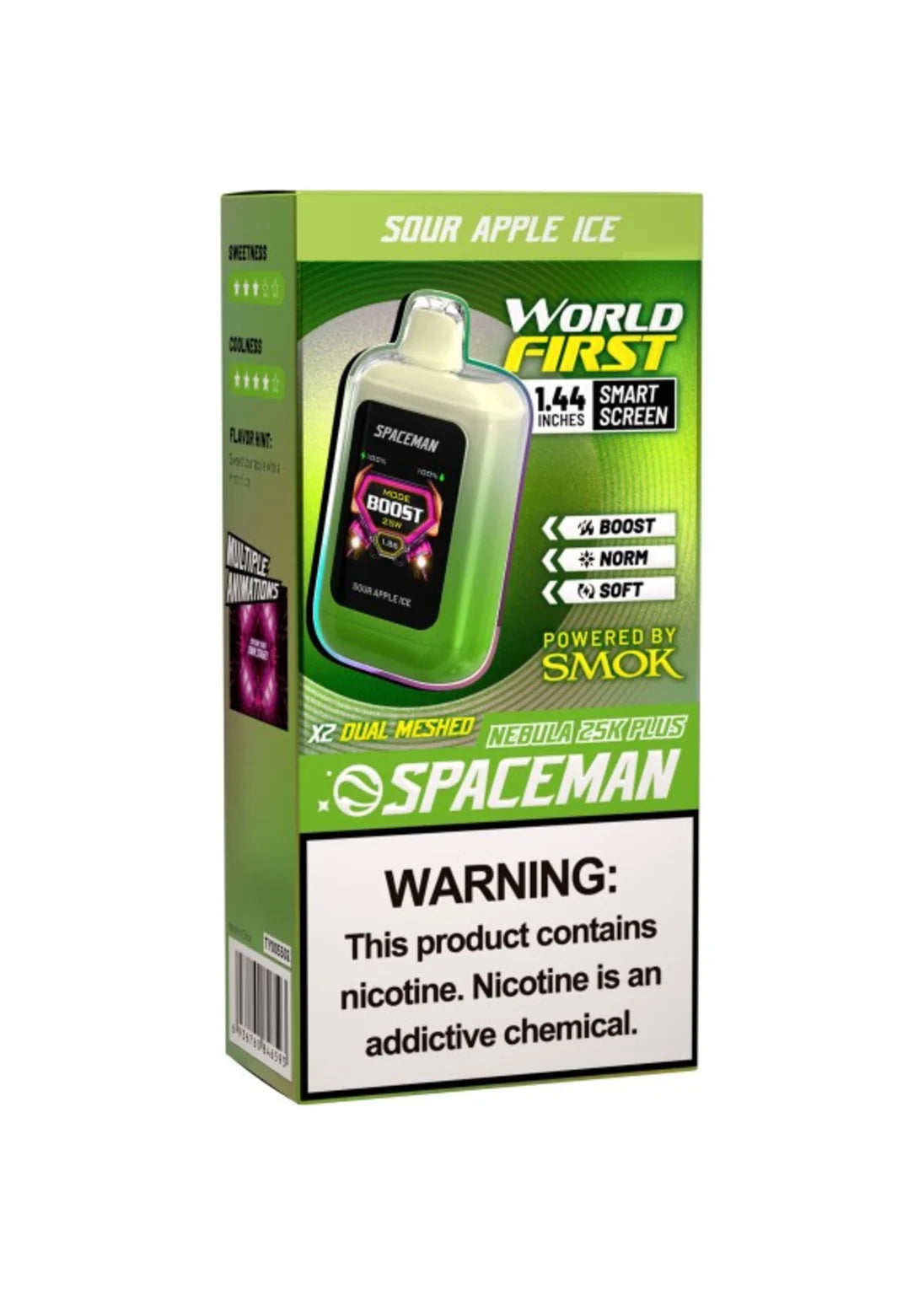 SMOK Spaceman Nebula 25K Plus Sour Apple Ice