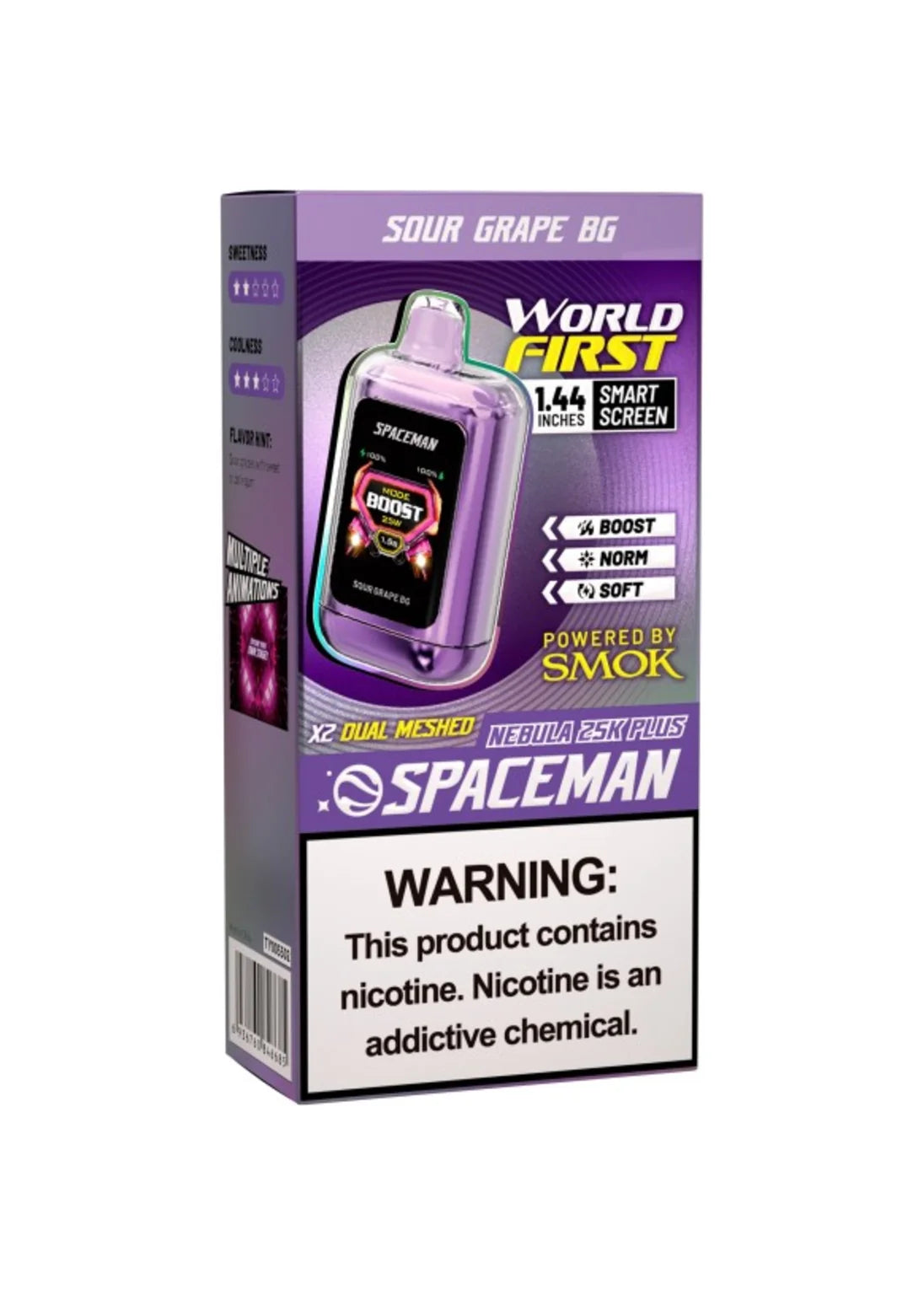 SMOK Spaceman Nebula 25K Plus Sour Grape BG