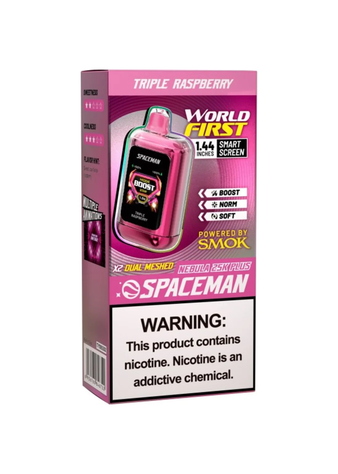 SMOK Spaceman Nebula 25K Plus Triple Raspberry
