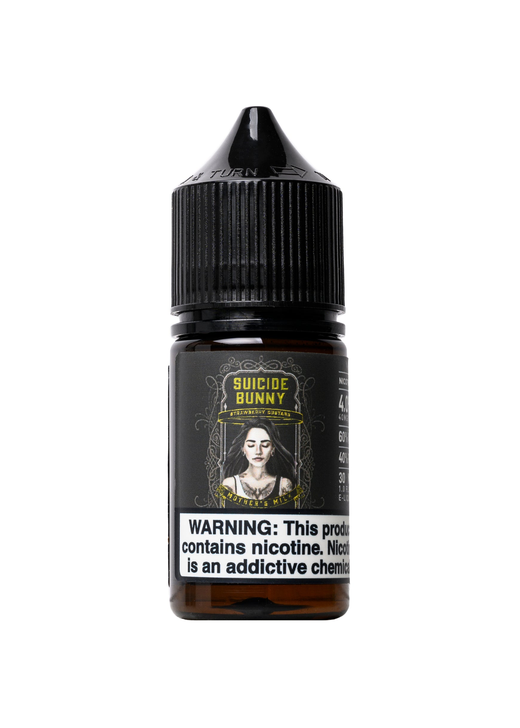 Suicide Bunny Salt Mothers Milk (Strawberry Custard) Salt Nicotine E-Liquid