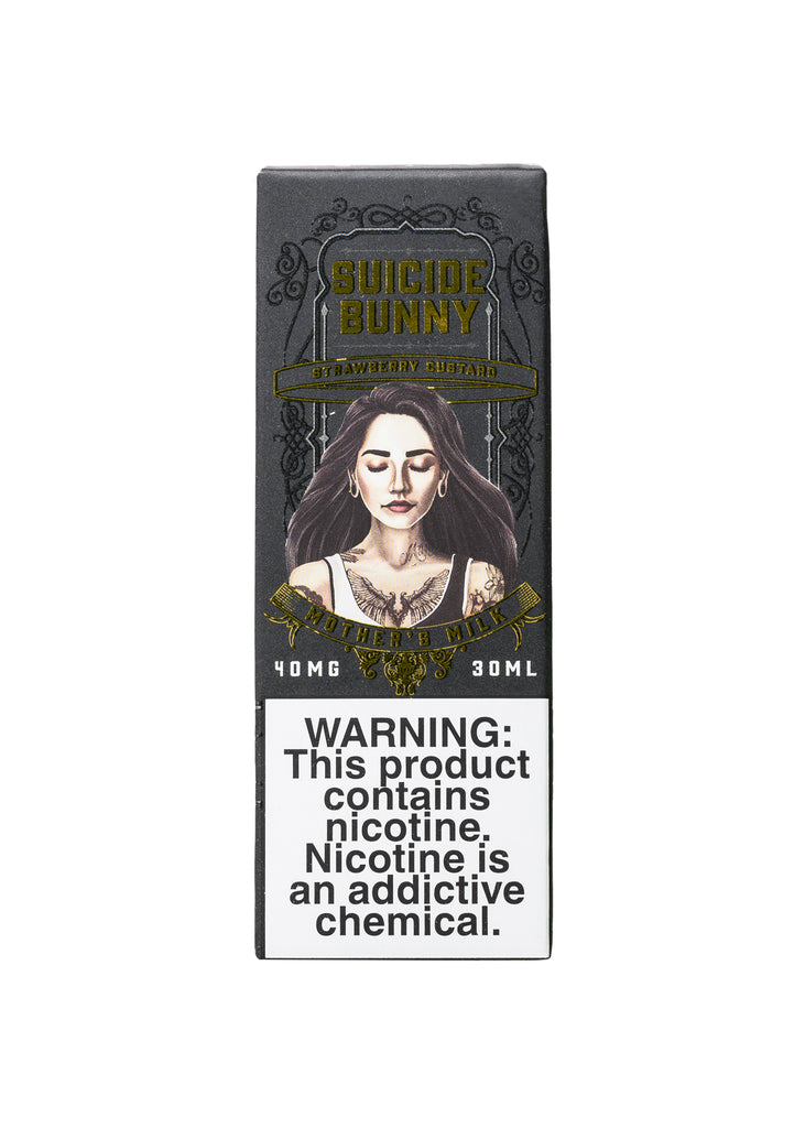 Suicide Bunny Salt Mothers Milk (Strawberry Custard) Salt Nicotine E-Liquid