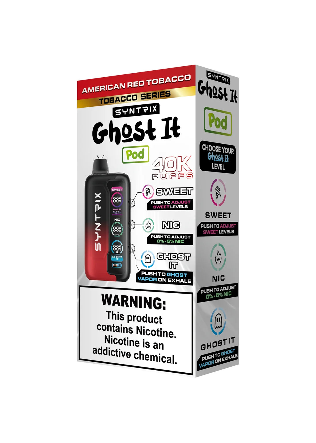 Syntrix Ghost It 40K American Red Tobacco