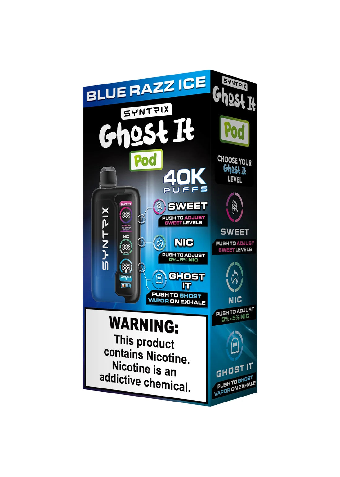 Syntrix Ghost It 40K Blue Razz Ice