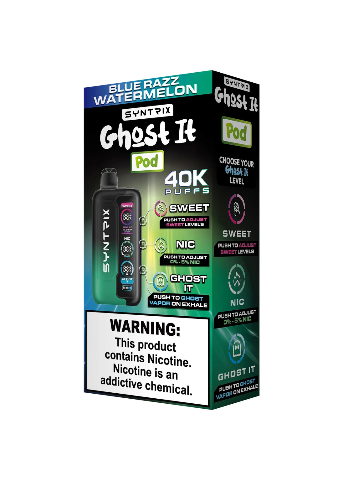 Syntrix Ghost It 40K Blue Razz Watermelon