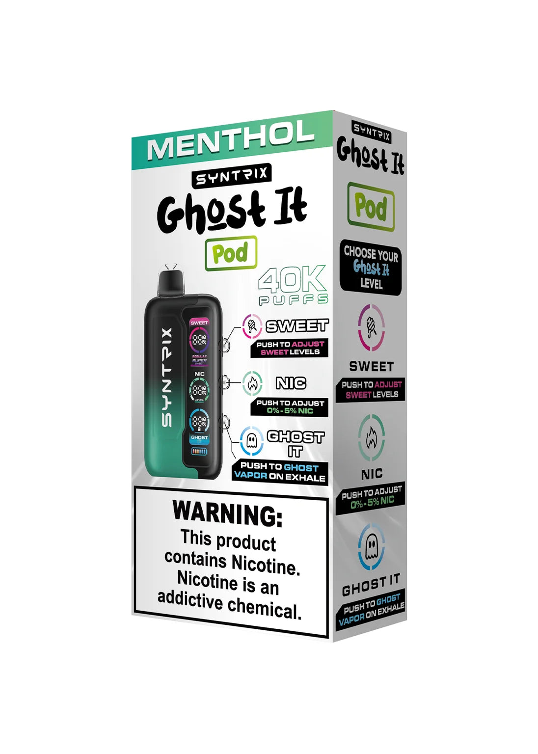 Syntrix Ghost It 40K Menthol