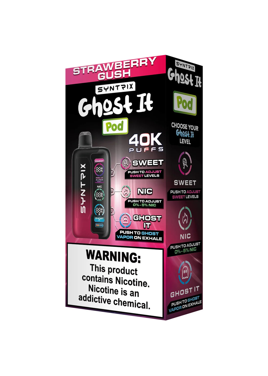 Syntrix Ghost It 40K Strawberry Gush