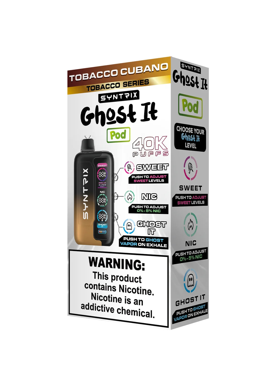 Syntrix Ghost It 40K Tobacco Cubano