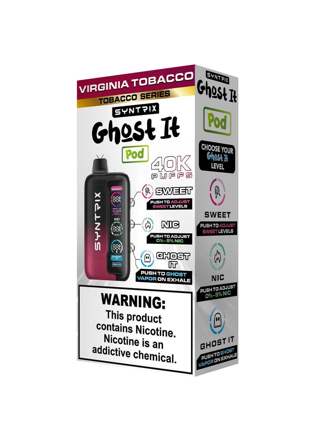 Syntrix Ghost It 40K Virginia Tobacco