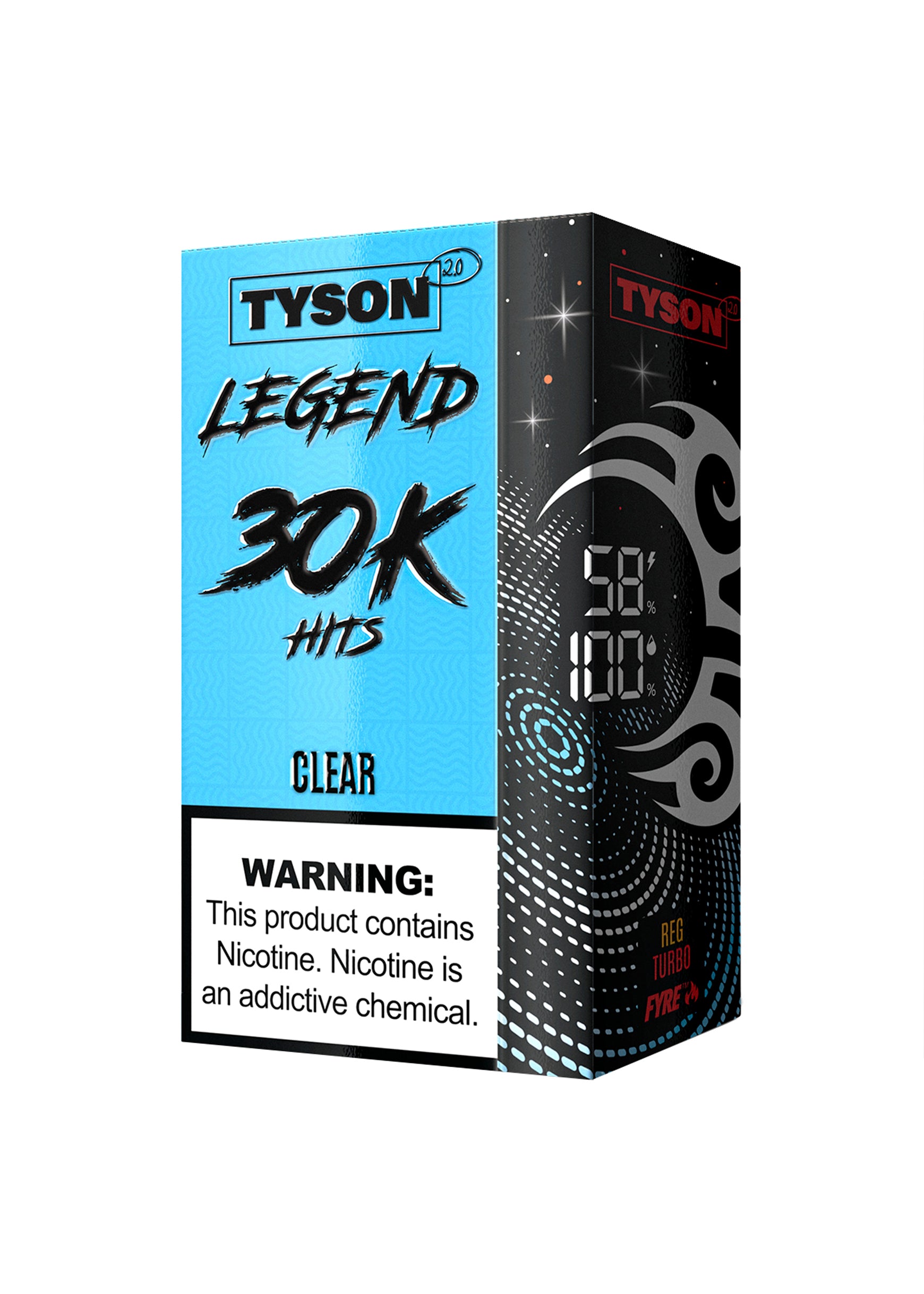 Tyson 2.0 Legend 30K Clear | GetPop Tyson 2.0 Legend 30K Clear | GetPop