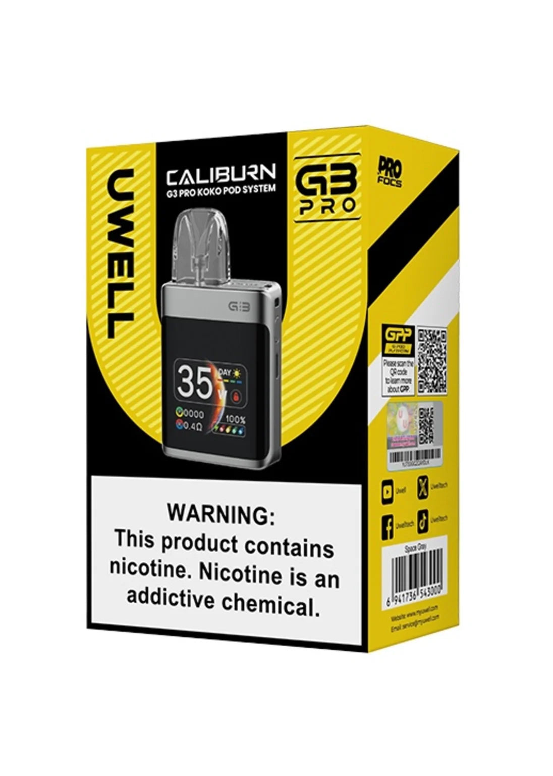 UWELL Caliburn G3 Koko Pro Space Gray