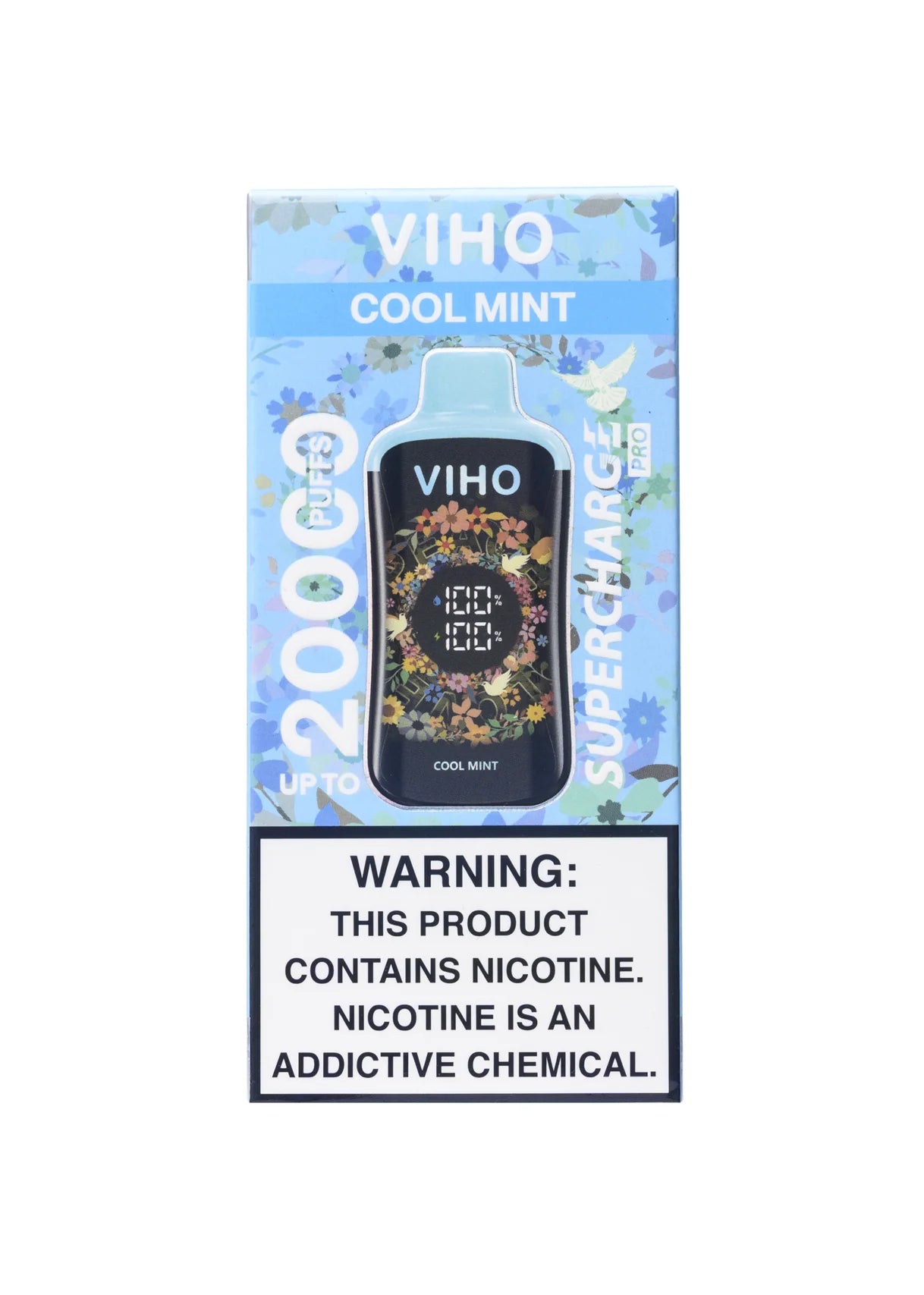 VIHO Supercharge Pro 20K Cool Mint product packaging