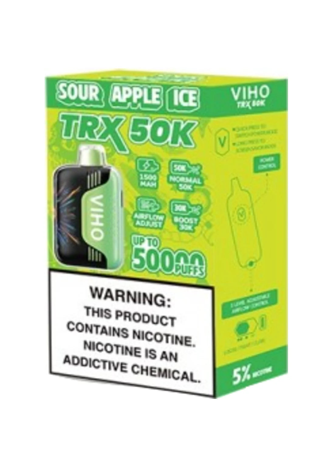 VIHO TRX 50K Sour Apple Ice