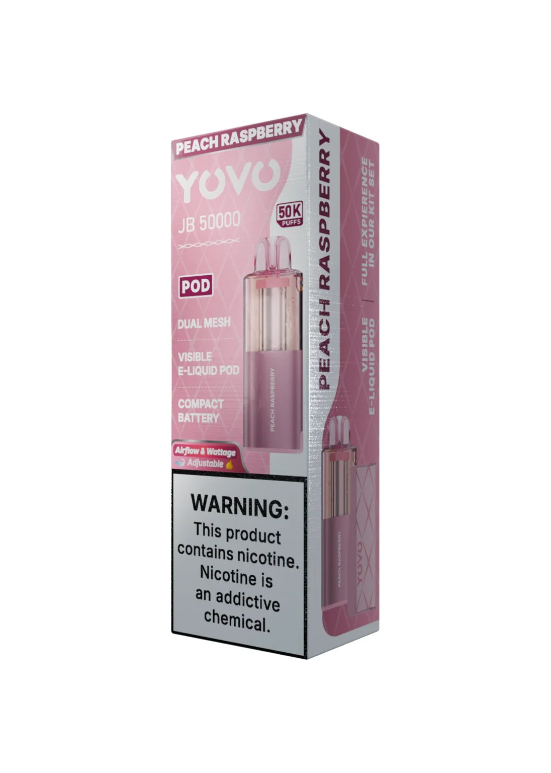 Yovo JB50000 Pod Peach Raspberry