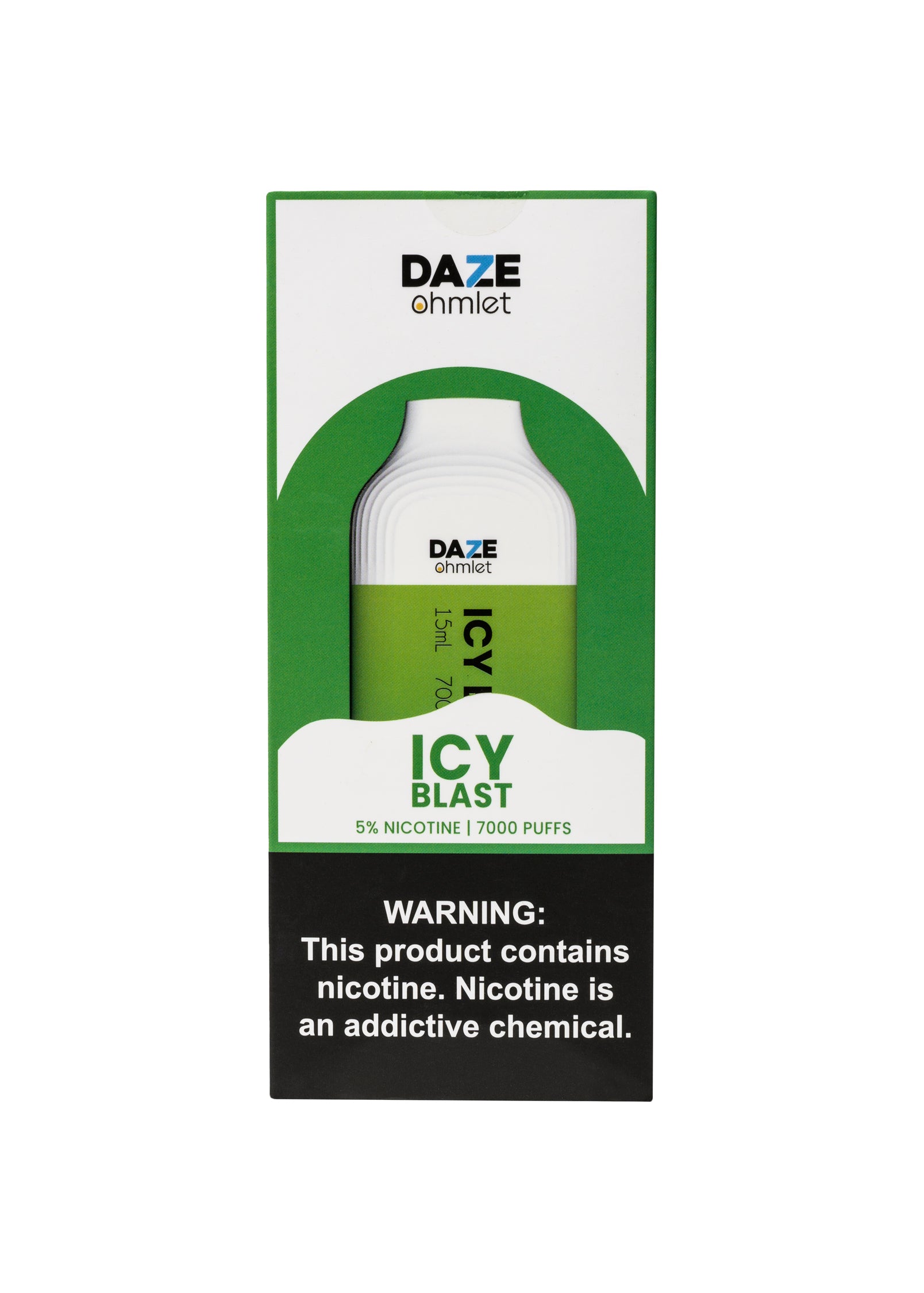 7 nicotine disposable vape 7 Daze Ohmlet 7000 Icy Blast