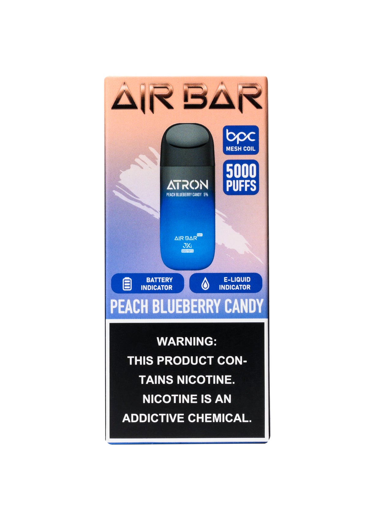 Air Bar ATRON 5000 Peach Blueberry Candy