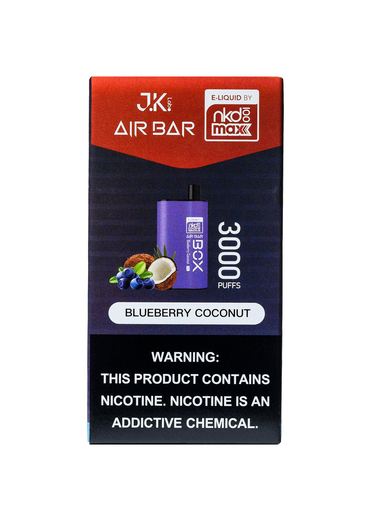 Air Bar Box 3000 by NKD100 Blueberry Coconut