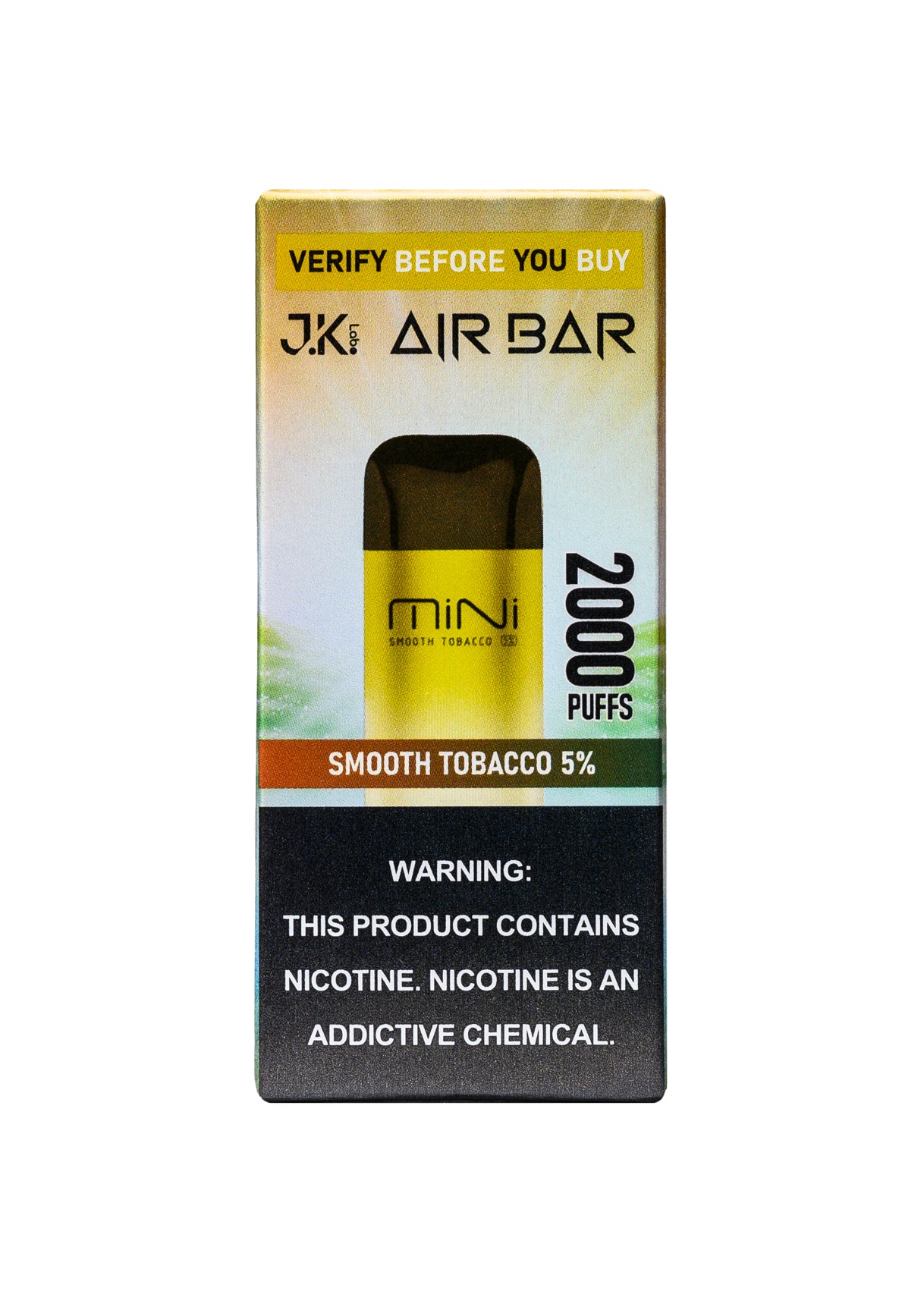 smooth tobacco disposable vape CLVRBAR Disposable Device (Smooth Tobacco- 5000 Puffs) main image 0