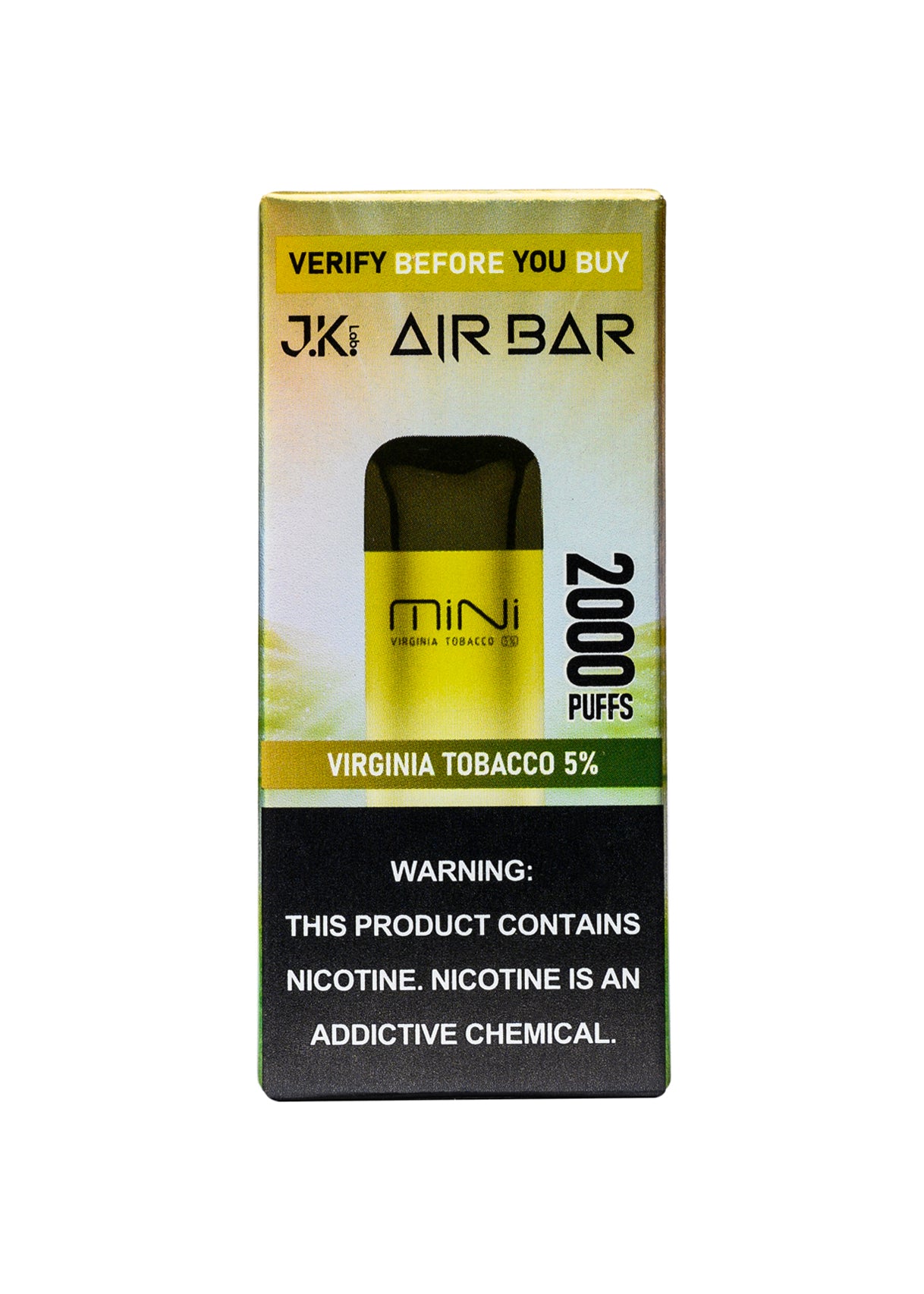 Air Bar Mini 2000 Virginia Tobacco | GetPop Air Bar Mini 2000 Virginia Tobacco | GetPop