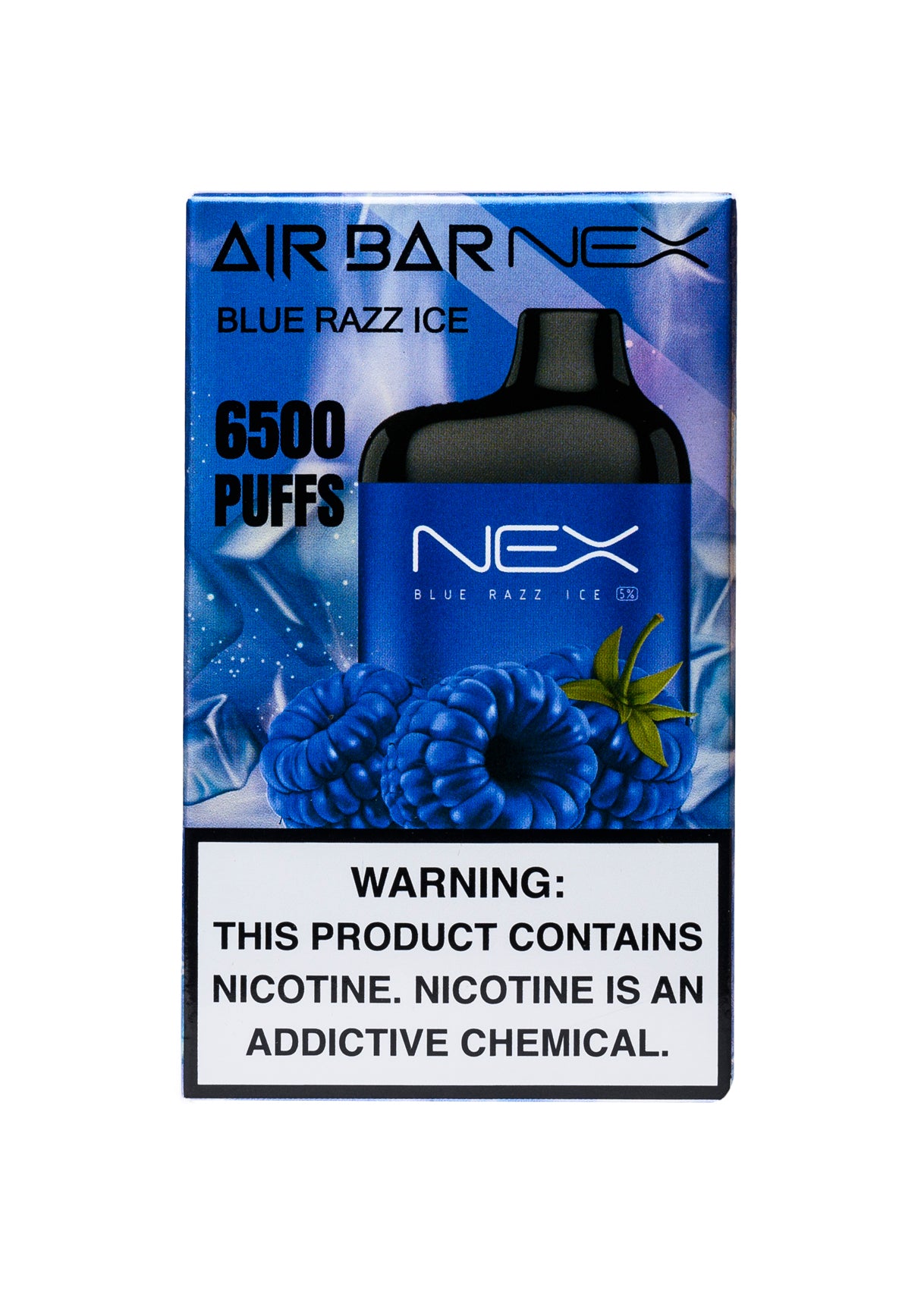 Air Bar Nex 6500 Blue Razz Ice | GetPop Air Bar Nex 6500 Blue Razz Ice | GetPop