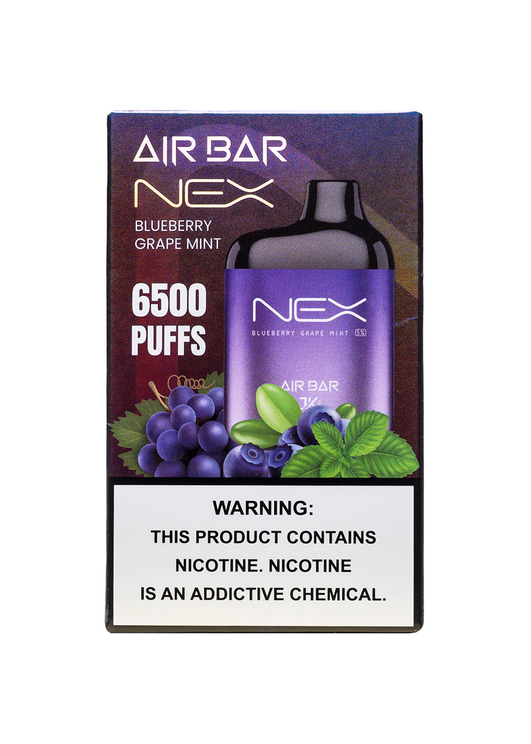 Air Bar Nex 6500 Blueberry Grape Mint