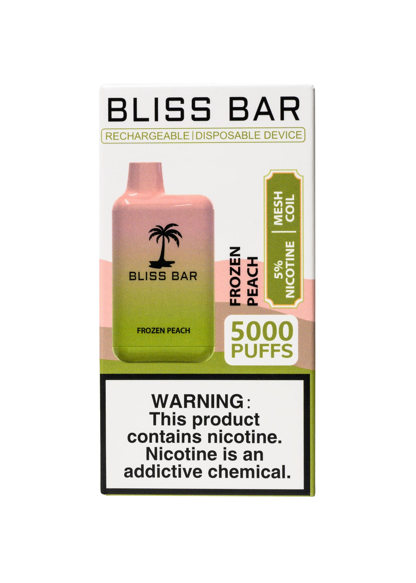 Bliss Bar 5000 Frozen Peach | GetPop