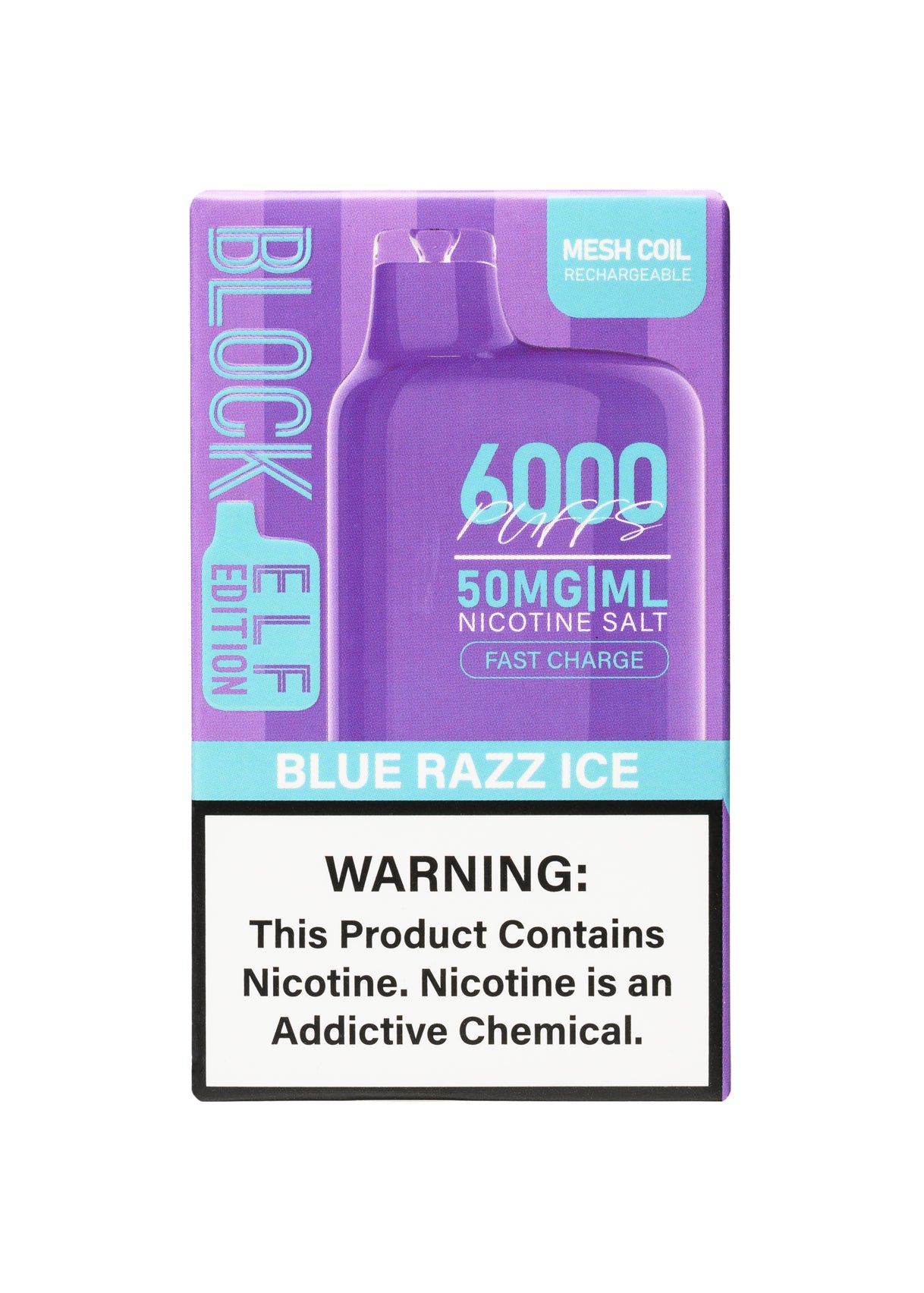 Block 6000 Blue Razz Ice | GetPop