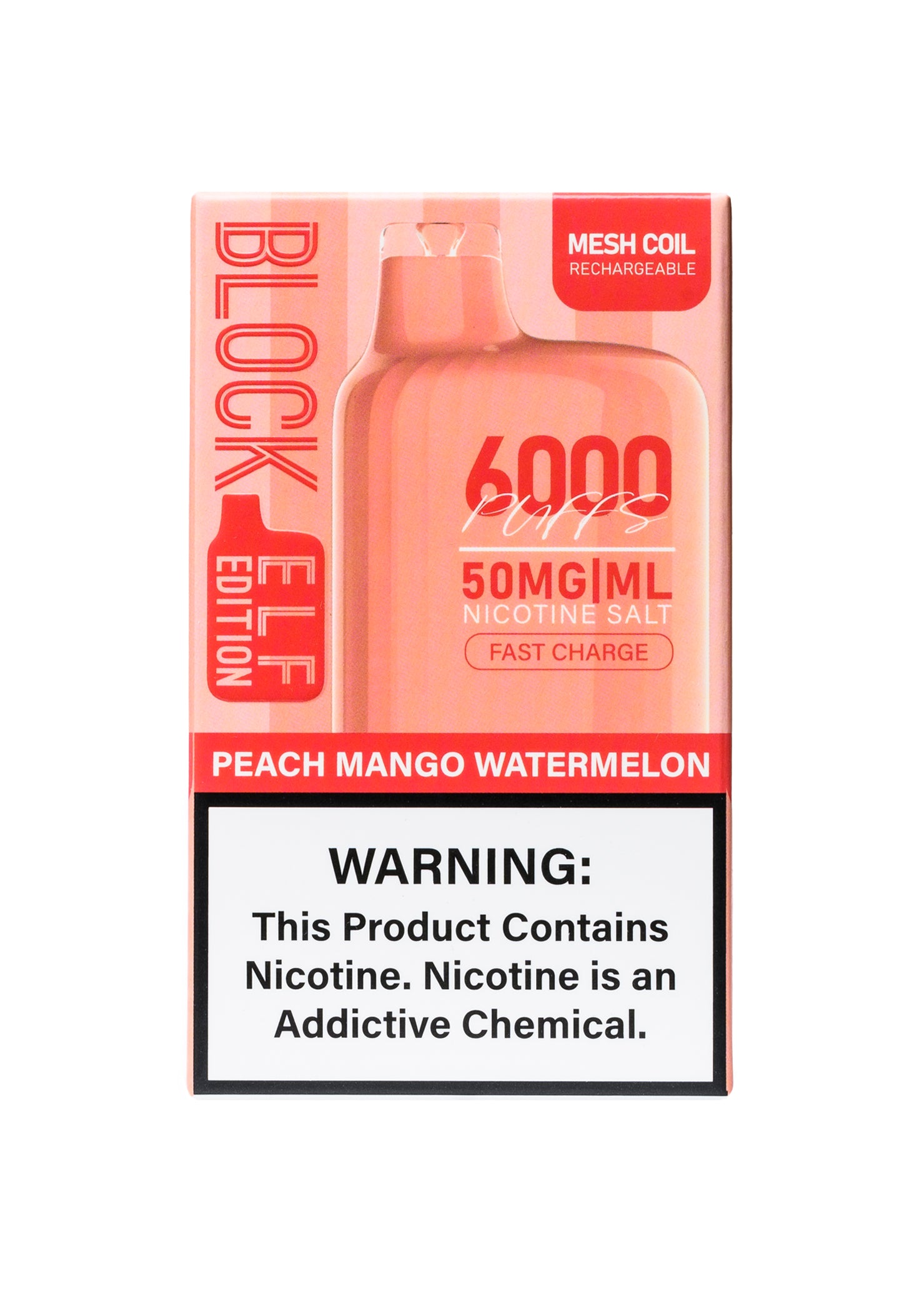 Block 6000 Peach Mango Watermelon | GetPop Block 6000 Peach Mango Watermelon | GetPop