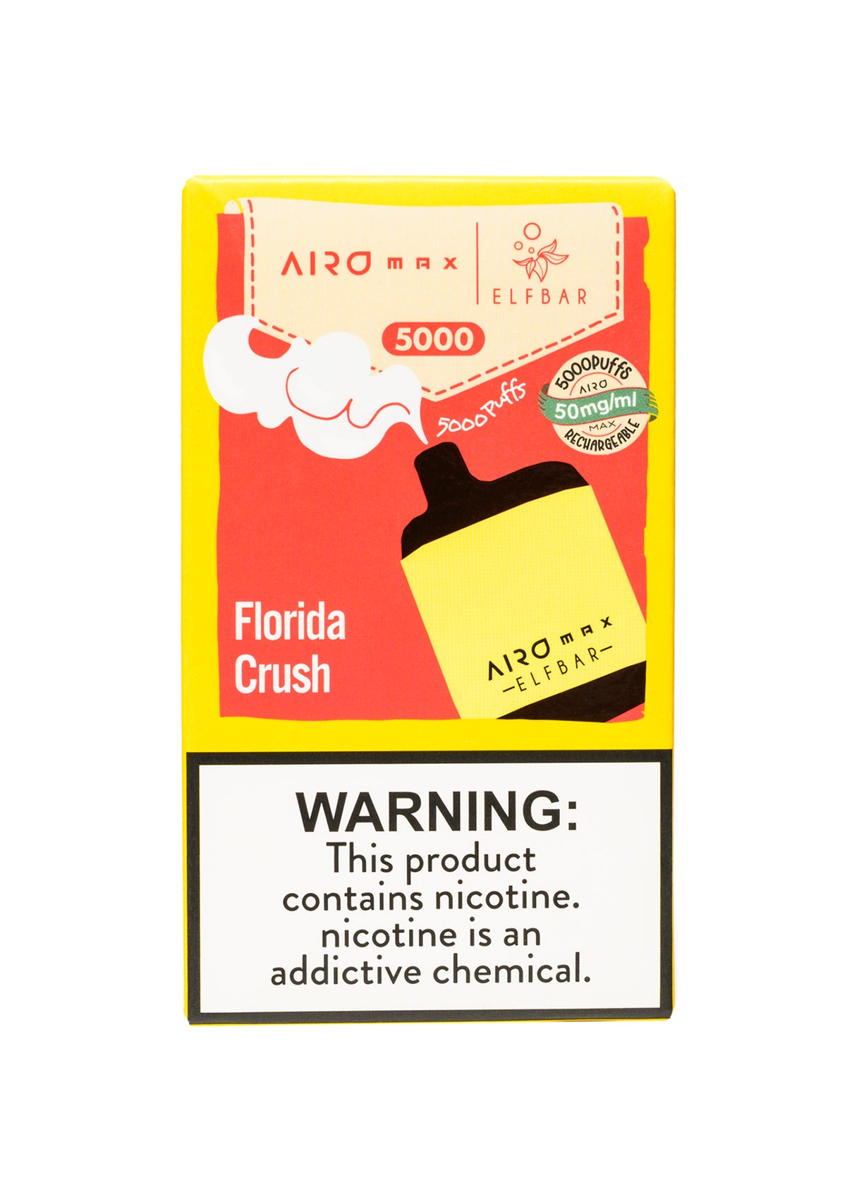 Elf Bar Airo Max 5000 Florida Crush (Peach Mango) | GetPop Elf Bar Airo Max 5000 Florida Crush (Peach Mango) | GetPop