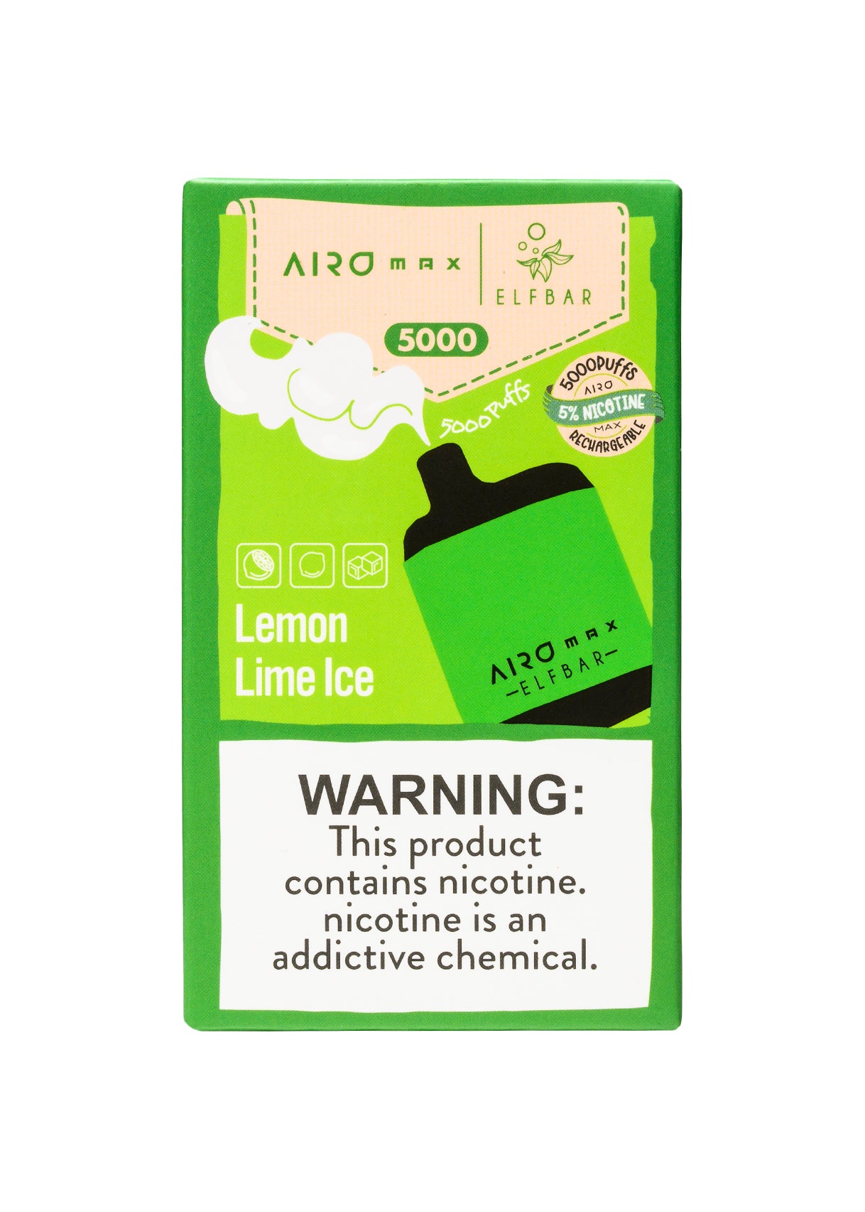 Elf Bar Airo Max 5000 Lemon Lime Ice | GetPop