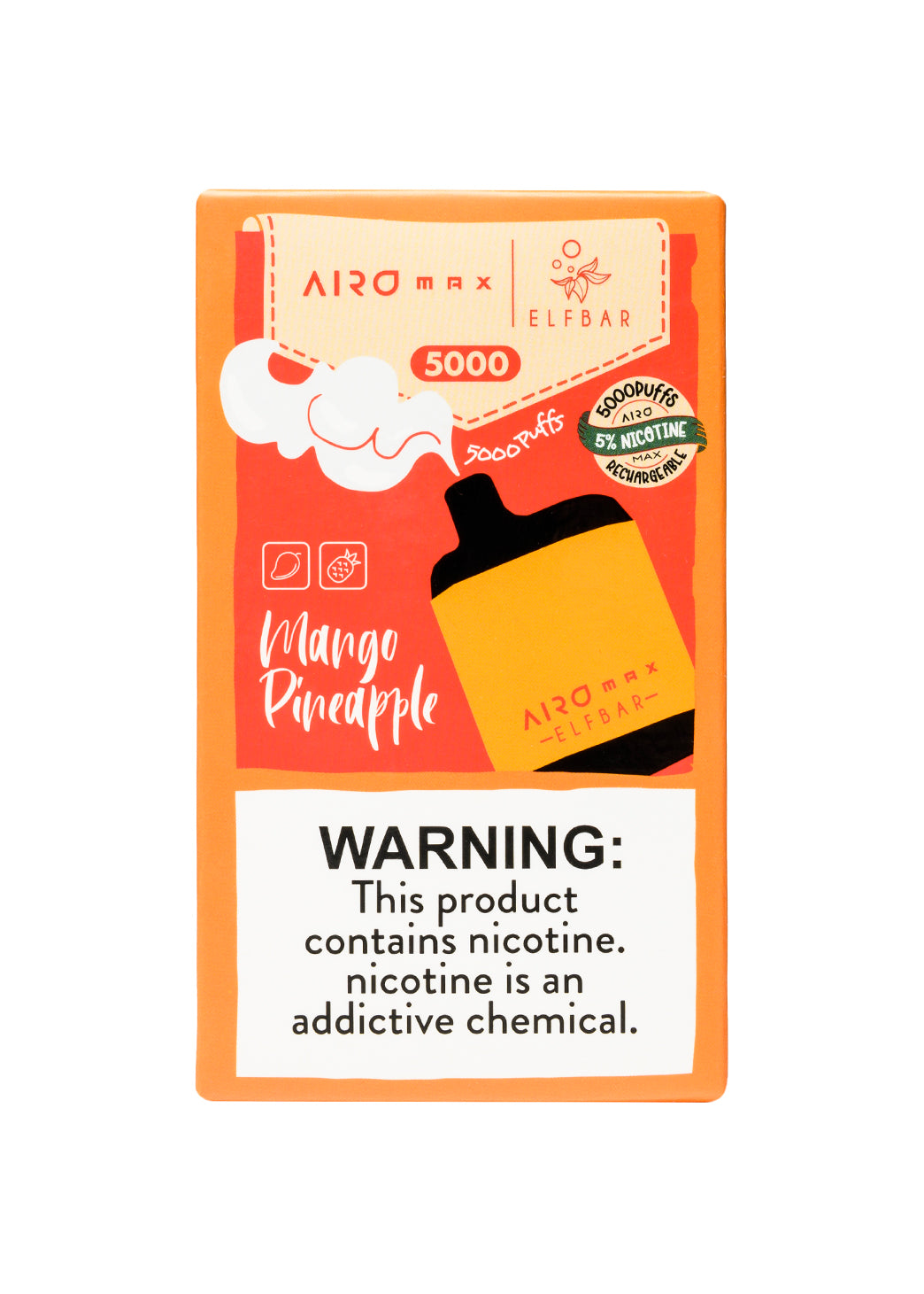 Elf Bar Airo Max 5000 Mango Pineapple | GetPop