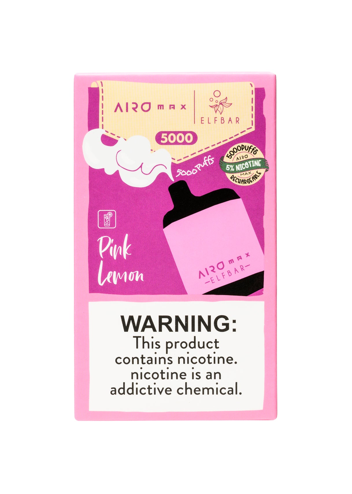 Elf Bar Airo Max 5000 Pink Lemon | GetPop