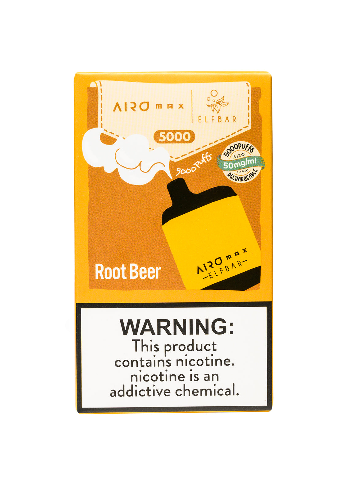 Elf Bar Airo Max 5000 Root Beer | GetPop Elf Bar Airo Max 5000 Root Beer | GetPop