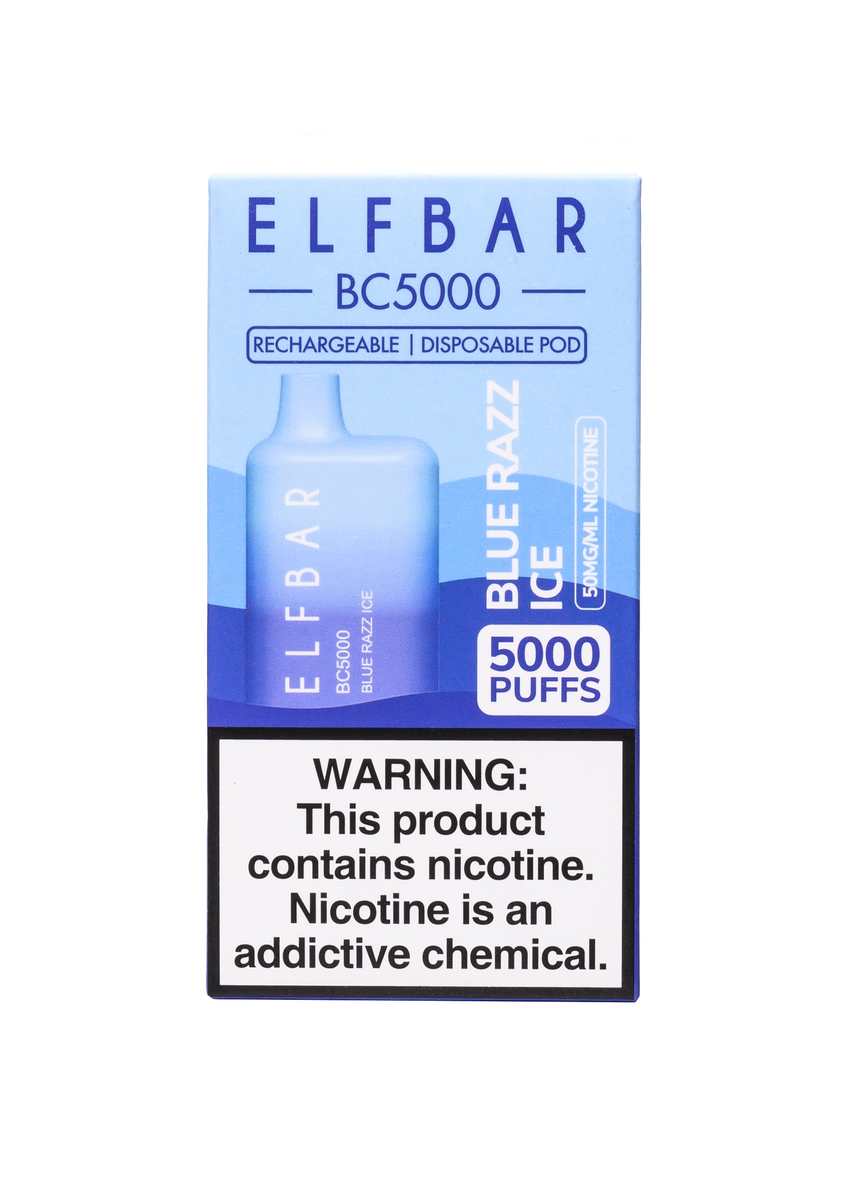 Elf Bar BC5000 Blue Razz Ice | GetPop Elf Bar BC5000 Blue Razz Ice | GetPop