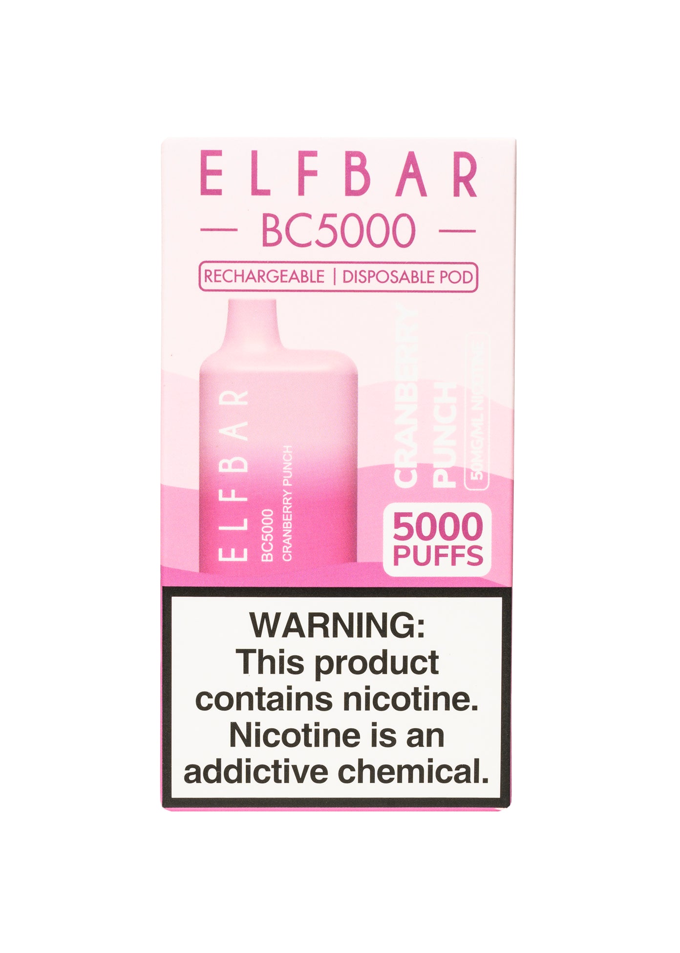 Elf Bar BC5000 Cranberry Punch | GetPop Elf Bar BC5000 Cranberry Punch | GetPop