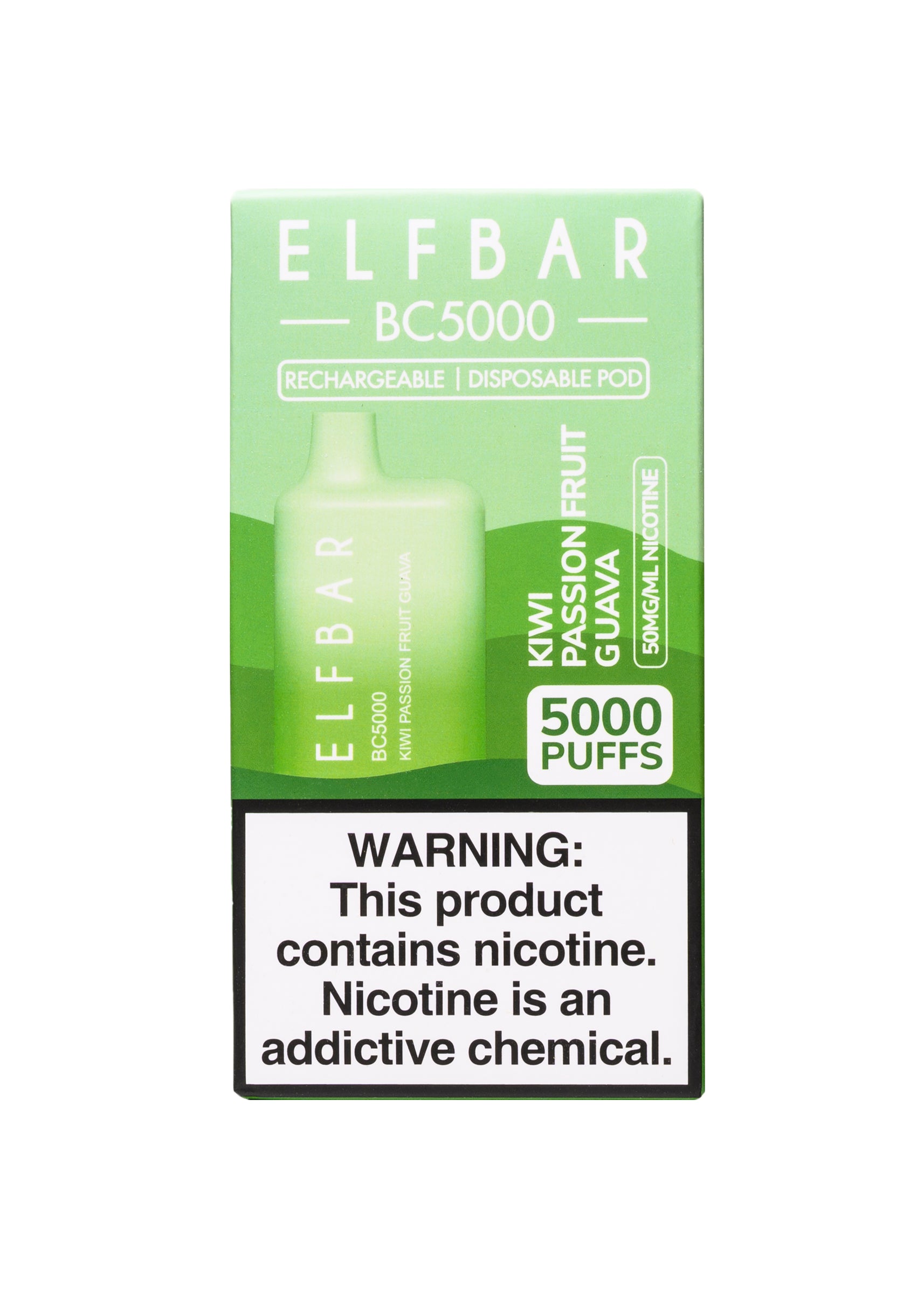 Elf Bar BC5000 Kiwi Passion Fruit Guava | GetPop Elf Bar BC5000 Kiwi Passion Fruit Guava | GetPop