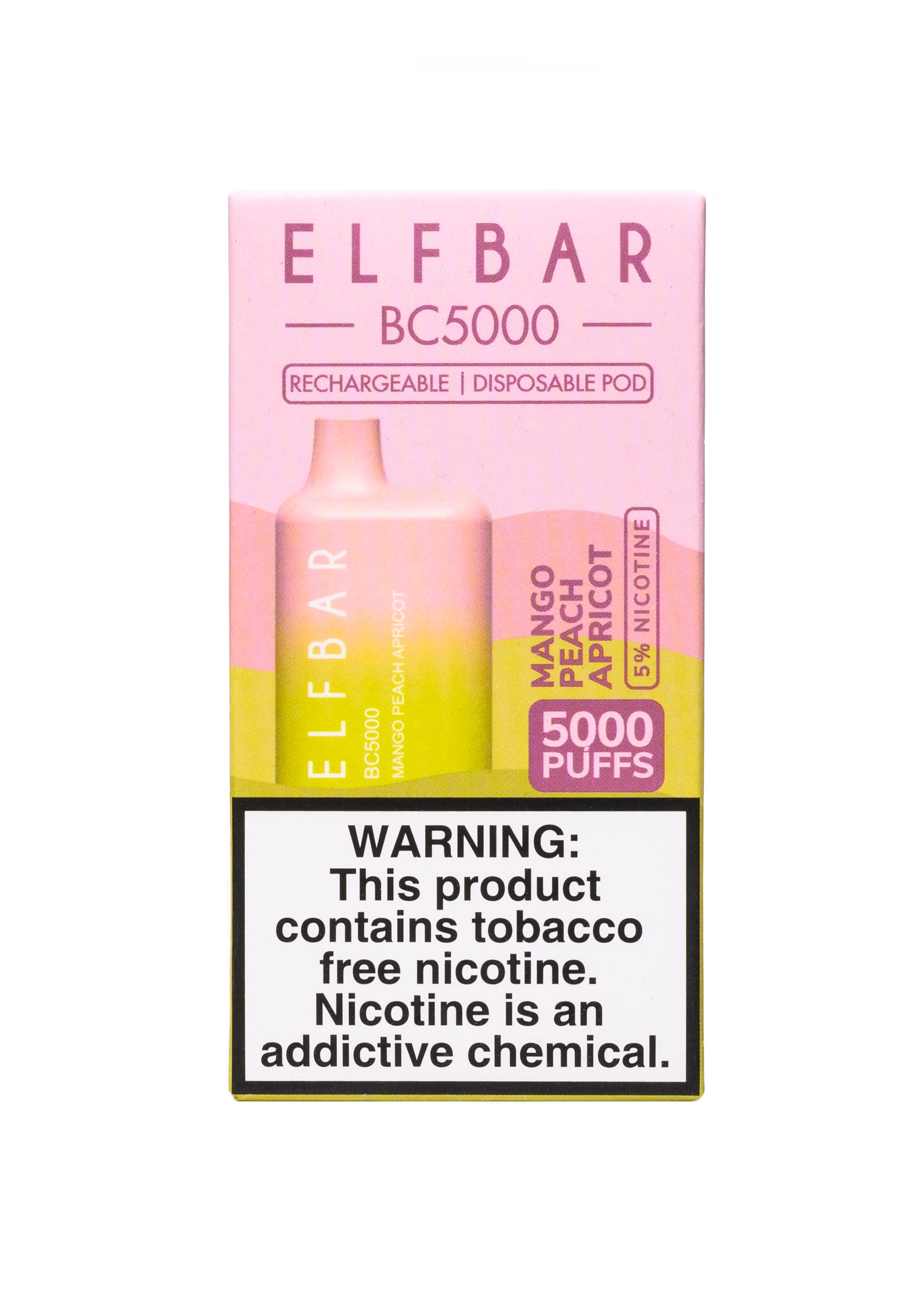 Elf Bar BC5000 Mango Peach Apricot | GetPop Elf Bar BC5000 Mango Peach Apricot | GetPop