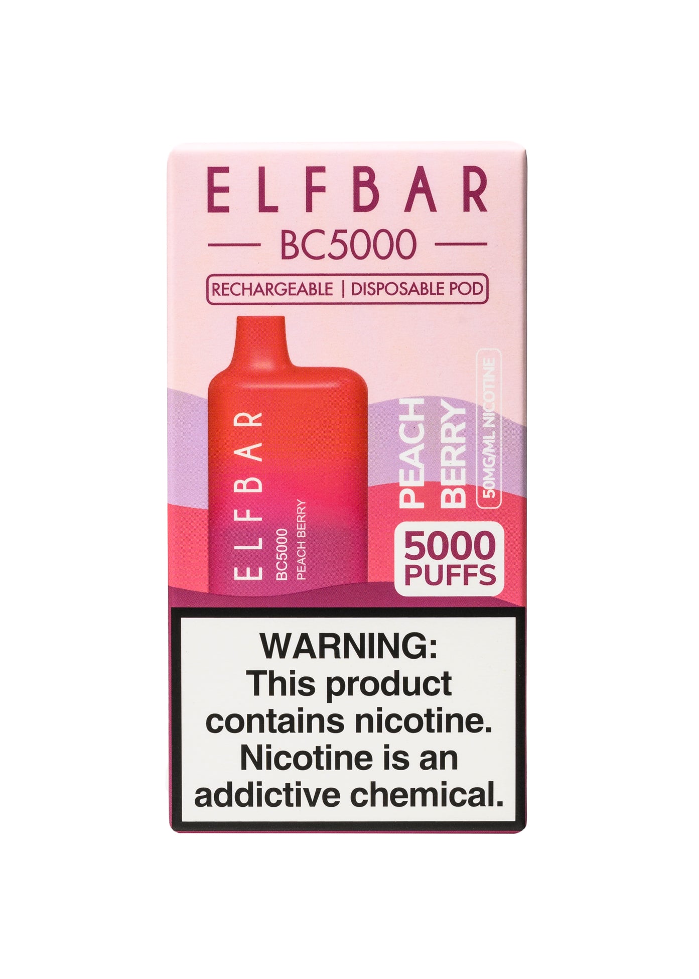 Elf Bar BC5000 Peach Berry | GetPop Elf Bar BC5000 Peach Berry | GetPop