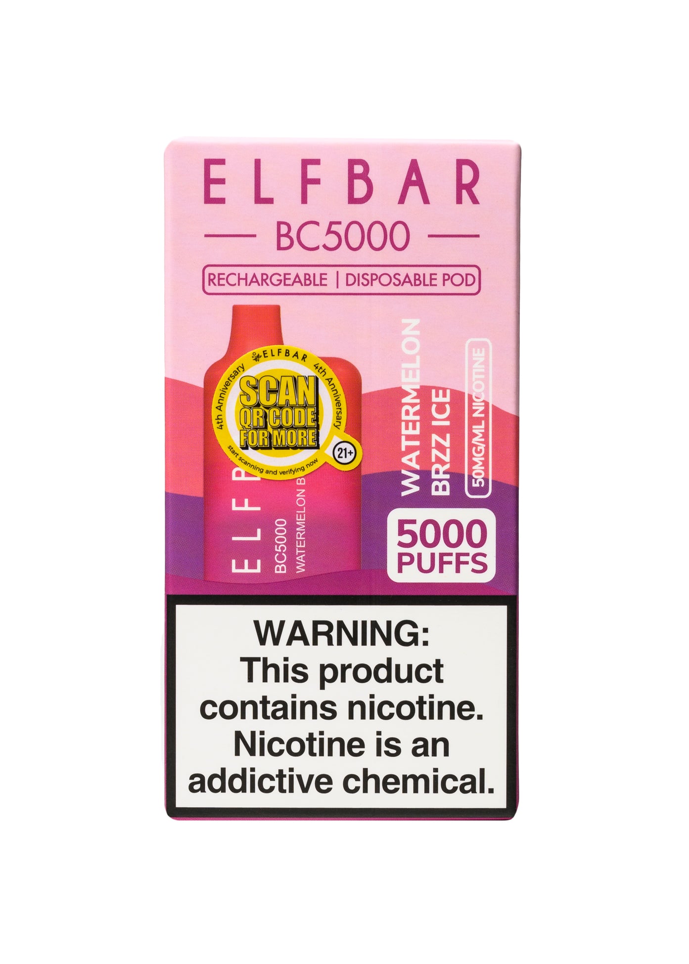 are elf bars bc5000 rechargeable Elf Bar BC5000 Watermelon Brzz Ice