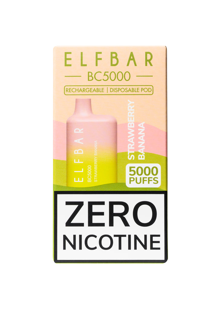Elf Bar ZERO BC5000 Strawberry Banana 0%