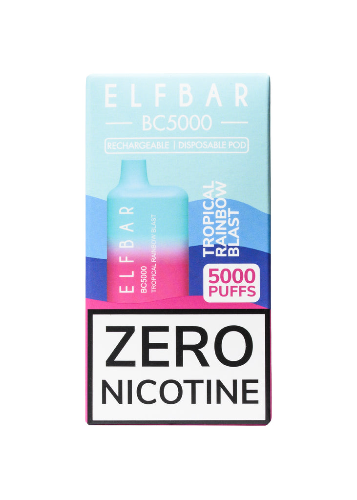 Elf Bar ZERO BC5000 Tropical Rainbow Blast 0%