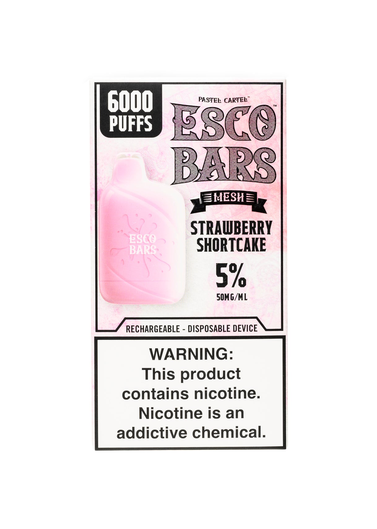 Esco Bars Mesh 6000 Strawberry Shortcake