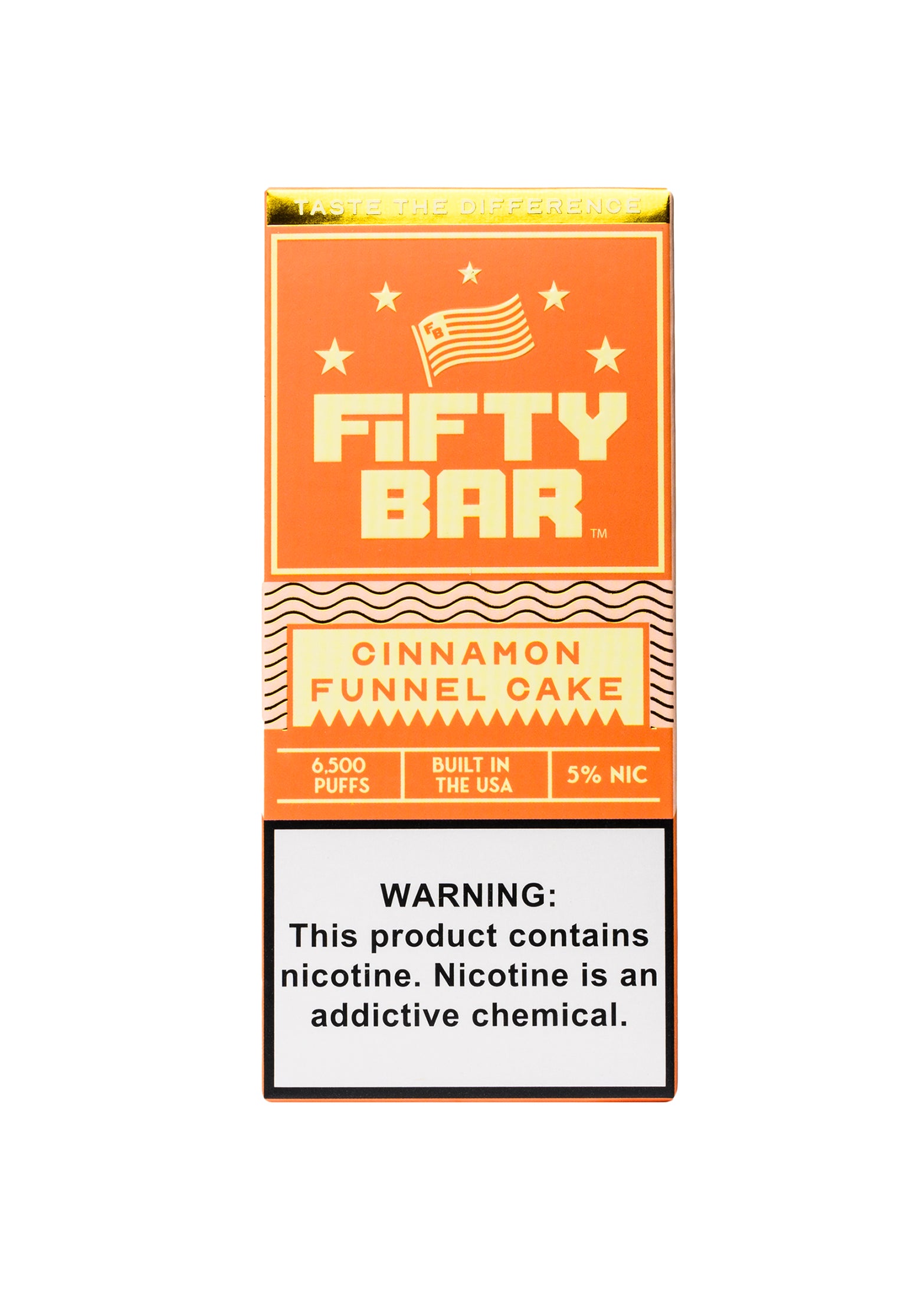 Fifty Bar 6500 Cinnamon Funnel Cake | GetPop Fifty Bar 6500 Cinnamon Funnel Cake | GetPop