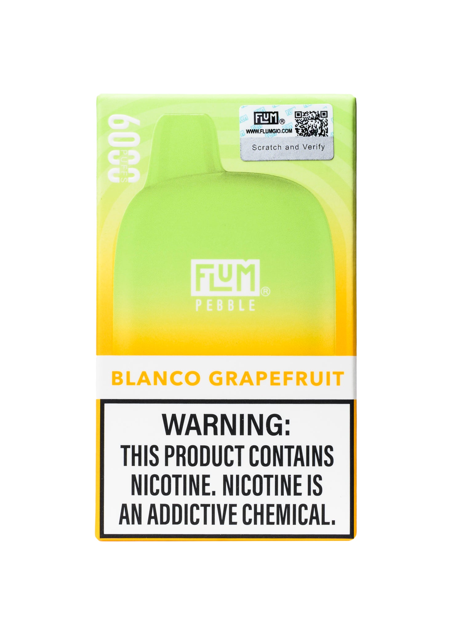 Flum Pebble 6000 Blanco Grapefruit