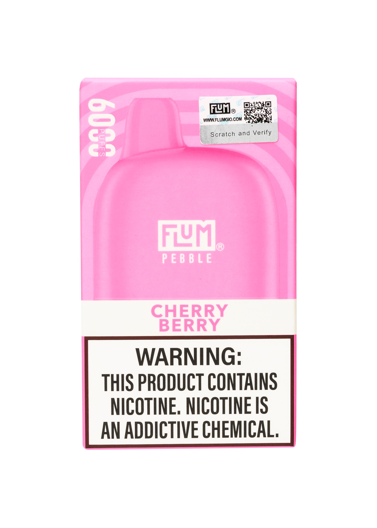 Flum Pebble 6000 Cherry Berry | GetPop Flum Pebble 6000 Cherry Berry | GetPop