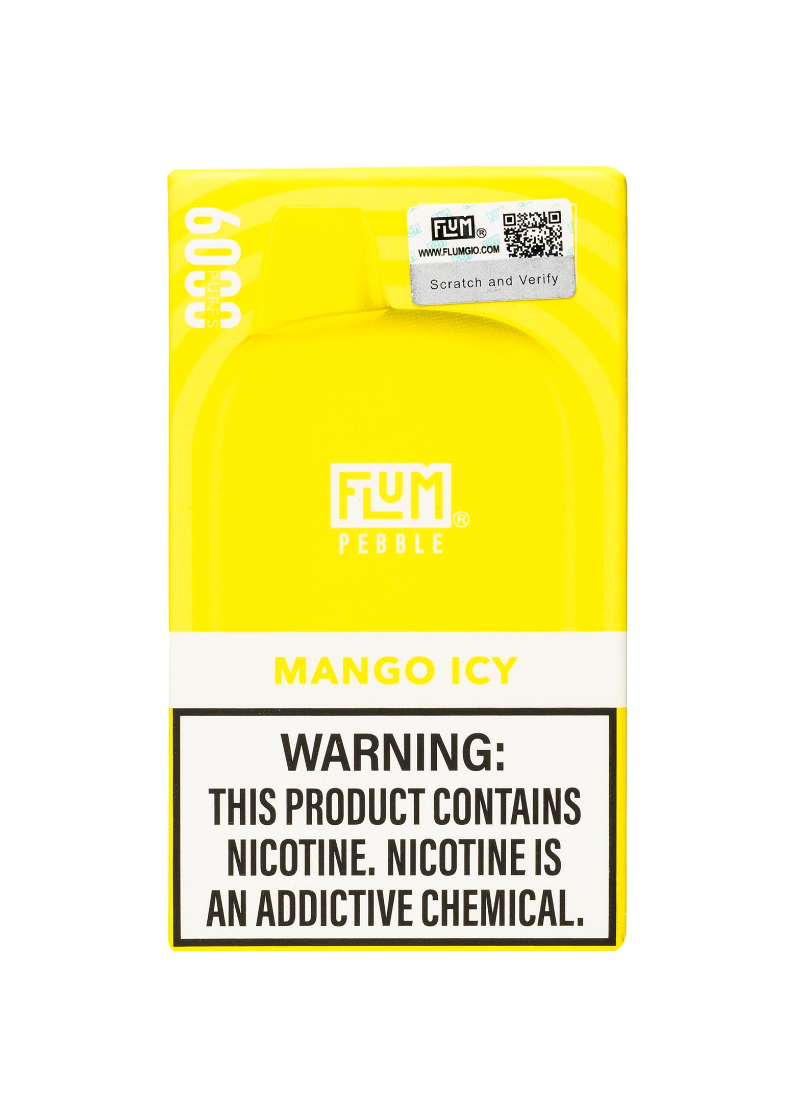 Flum Pebble 6000 Mango Icy | GetPop Flum Pebble 6000 Mango Icy | GetPop